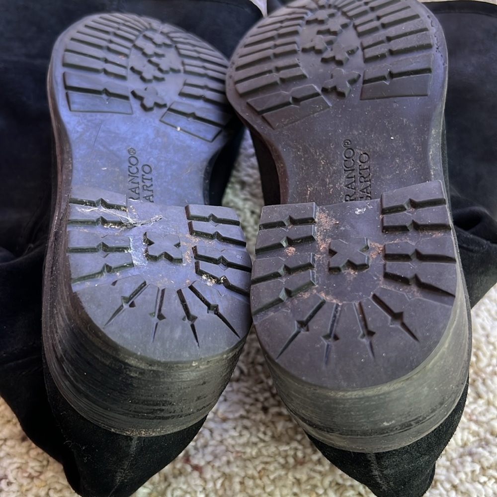 Franco Sarto Black Suede Boots - Picture 5 of 8